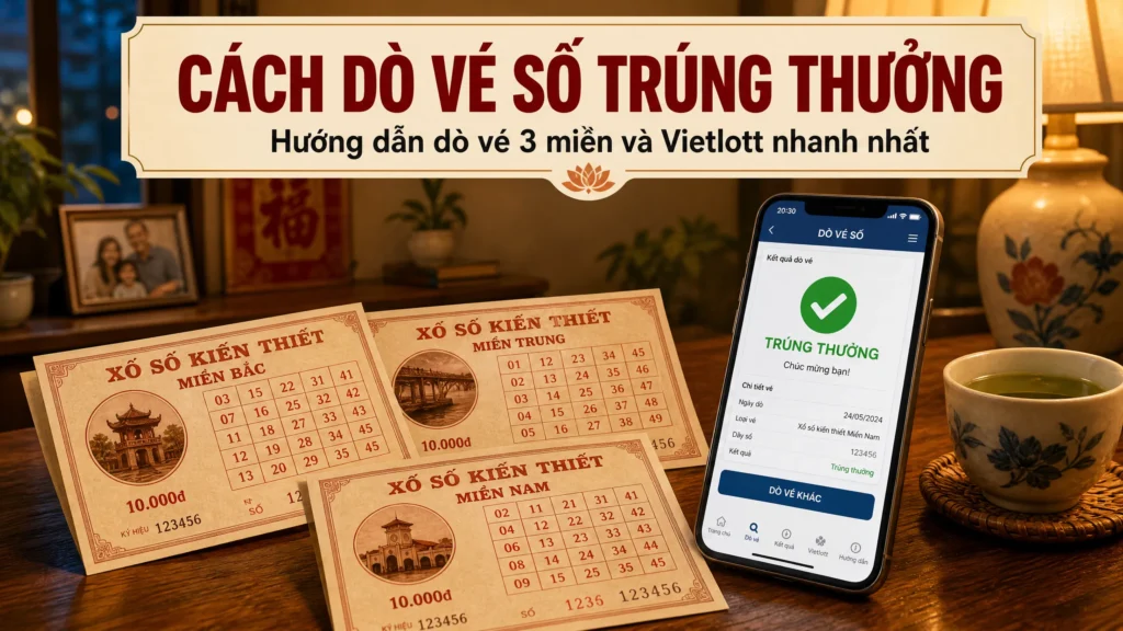 3 bước dò vé số cơ bản