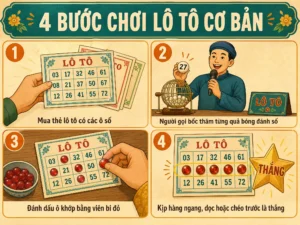 4 bước chơi lô tô cơ bản